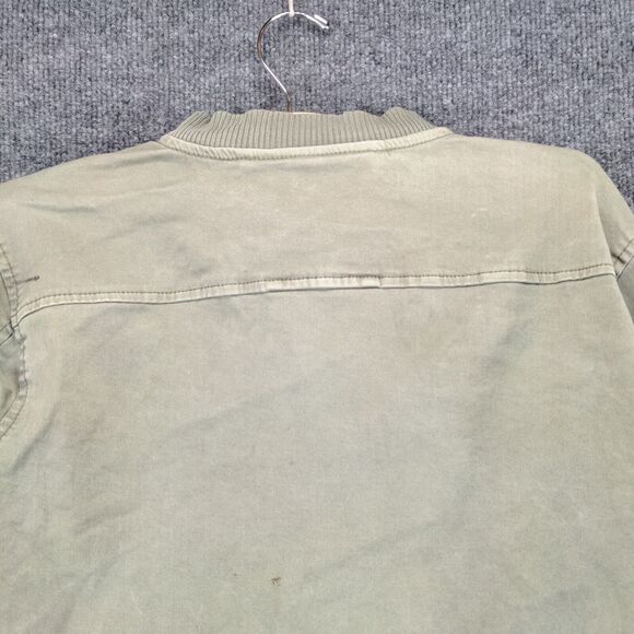 Treasure and Bond Full Zip Jacket Size L 10/12 Green Shoulder Pocket - Picture 9 of 13